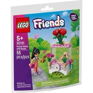 LEGO nwt Friends Flower Stand with Roses 30721